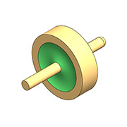 Impedância característica de 50Ω - ponta redonda plana de núcleo único